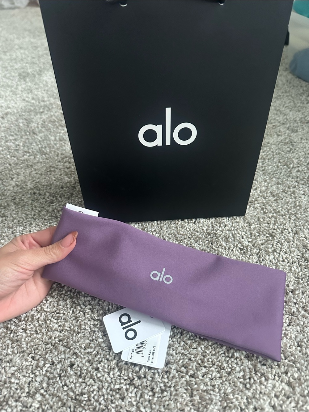 ALO Yoga Lavender Purple Stretch Headband